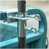 basku parasolvoet, balkonleuning, balkon, parapluklem, parasol, geschikt, standaard, voor tuin, terras, balkon, reling