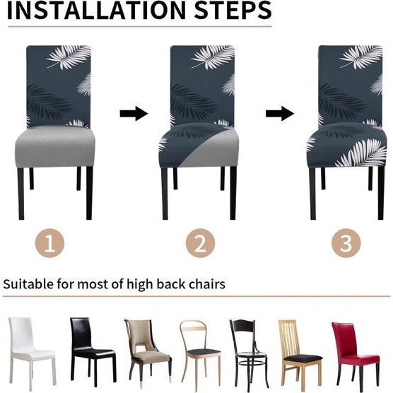 Stoelhoes XL, set van 6 stretch stoelhoezen, kantelbare stoelen, XL, voor eetkamerstoelen, elastaan, universele stoelhoes, grote eetkamerstoel hoezen voor stoel, eetkamer, hotel, banket, grijze