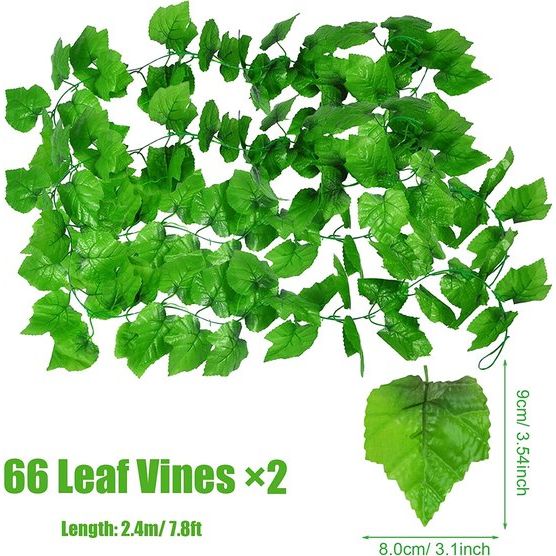 8 spiesjes Plastic druif Plastic Fruit Kunstmatige Simulatie Kunstmatige Plastic druif met 2 Pak druivenbladeren voor huwelijksdecoratie foto rekwisieten (Stijl 1)