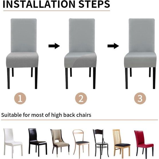 Stoelhoezen, XL, set van 4, stretch stoelhoezen, schommelstoelen, XL, voor eetkamerstoelen, spandex, universele stoelhoes, grote eetkamerstoel, hotelbanket, roet