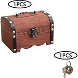 Houten kist, geschenken, 1 stuk, kist, hout, kleine schatkist, verjaardag, houten kist, geschenkdoos, afsluitbaar, schatkist voor geschenkdoos, vintage houten schatkist met slot, kleine houten kist