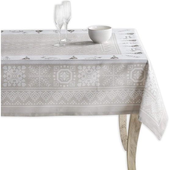 Tafelkleed van 100% katoen, voor keuken, diner, tafelblad, decoratiefeesten, bruiloften, Thanksgiving/Kerstmis (rechthoekig, 160 cm x 220 cm)