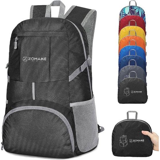 Ultralichte opvouwbare wandelrugzak, 35 liter, multifunctionele opvouwbare, waterdichte dagrugzak voor outdooractiviteiten, kamperen, dagelijks gebruik, l