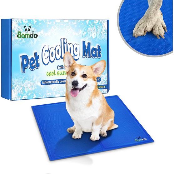 Koelmat Honden - 65*50cm Koelmat voor hond en kat met niet-giftige gel, zelfkoelende koude gelpad, koude hondenmat, koelende hondendeken voor bench, kennelbedden