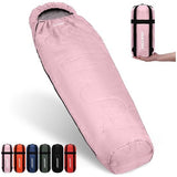 Slaapzak, 3 seizoenen, ultralichte mummieslaapzak [800 g], slaapzak kleine verpakkingsmaat & volwassenen - outdoor, camping, trekking, indoor