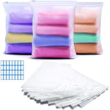 Ritszak, herbruikbaar, 30 stuks, 17 x 25 cm, ritssluiting, reistas, waterdicht, frost ritssluiting, plastic zak, opbergzak voor kleding, ondergoed, handdoek, schoenen, cosmetica