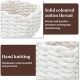 Opbergmanden, wit, stoffen mand, luiertafel, organizer, kleine mandjes voor thuis, badkamer, accessoires