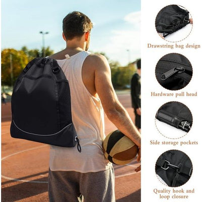 Trekkoord Sport Apparatuur Mesh rugzak Voor Zwemmen Strand Duiken Reizen Gym, Zwart, 23 inch wide and 18 inch Tall Trekkoord Sport Apparatuur Mesh rugzak Voor Zwemmen Strand Duiken Reizen Gym, Zwart, 23 inch wide and 18 inch Tall