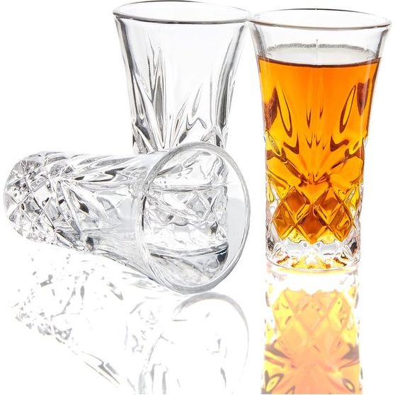 Tequilaglazen met zware bodem | Borrelglaasjes 5,8cl (3 stuks) Tequilaglazen met zware bodem | Shotglaasjes 5,8cl (3 stuks)