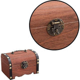 Houten kist, geschenken, 1 stuk, kist, hout, kleine schatkist, verjaardag, houten kist, geschenkdoos, afsluitbaar, schatkist voor geschenkdoos, vintage houten schatkist met slot, kleine houten kist