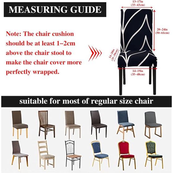 Jaotto - Universele stoelhoezen, stretch stoelhoezen - set van 6 moderne stoelhoezen - elastische duurzame stoelhoezen voor eetkamer decoratie - Zwart Gelijnd, 6 stuks