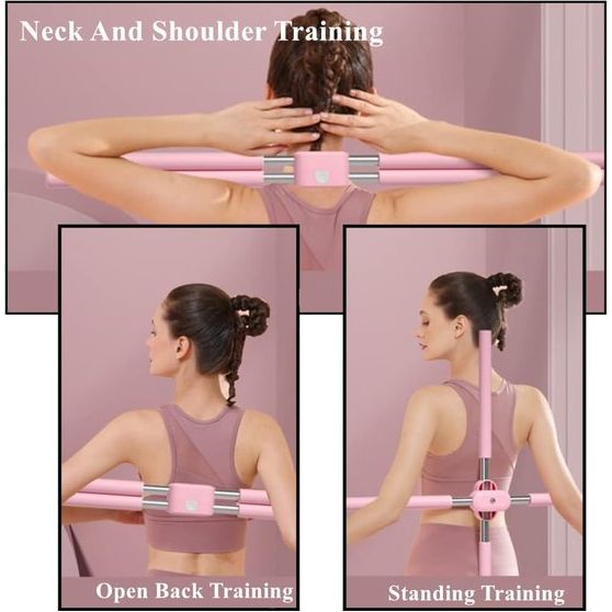 Yoga Houdingscorrectiestokken, bodybuilding, yoga, pilatesstok, bult correctiestang voor thuis, full-body training, sportschool, stretch, sculpt