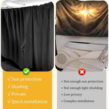 Auto-privacygordijnen Autoscheidingsgordijnen 100 x 180 cm Afneembare autogordijnen Zwart autogordijn Achterverduisteringsgordijn Autogordijnen voor auto Zijruit Reizen Kamperen