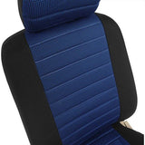 Stoelhoezen, voor autostoelen vooraan, 2 stuks, voor personenauto's, bestelwagens en busjes zonder zij-airbag, universeel, blauw