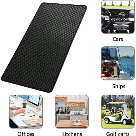 2 stuks antislipmat, antislipmat voor autodashboard, antislippads, siliconen fixeerkussen, wordt gebruikt voor autodecoraties, brillen, mobiele telefoons