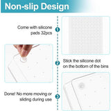 Lade-organizer, 8-delige kaptafel-organizer voor lade met 4 maten, bureaulade-organizer-systeem, plastic make-up-organizers, voor cosmetica, keuken, badkamer, kantoor