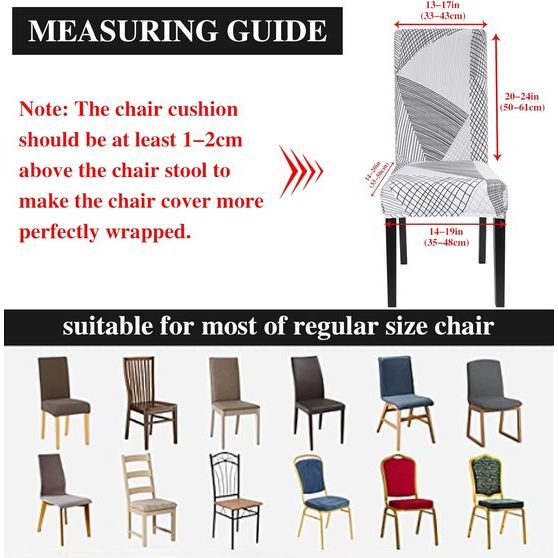 Stoelhoezen 4 stuks universele stoelhoezen stretch set van 4 moderne stoelhoezen schommelstoelen elastische duurzame stoelhoezen voor eetkamer banketdecoratie (White Line, 4 stuks)
