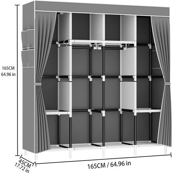 Kast, stoffen garderobekast is niet alleen functioneel,