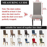 6 stuks, universeel, stretch, set van 6, moderne, elastische duurzame stoelhoezen voor eetkamer, banket, decoratie, camelstrepen