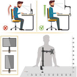 Monitorbehuizing voor paneel, VESA paneelbehuizing voor 13-32 inch, monitorbehuizing, 1 monitorarm TS2611, beeldschermhouder, kantelbaar, draaibaar, monitorarm, beeldschermhouder, monitorbehuizing