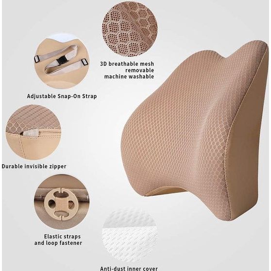 Ondersteuning van de onderrug, beige