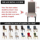 Stoelhoezen 6 stuks universeel, stoelhoezen stretch set van 6 modern, stoelhoezen schommelstoelen elastisch duurzaam stoelhoezen voor eetkamer banketdecoratie, lijn Cammella