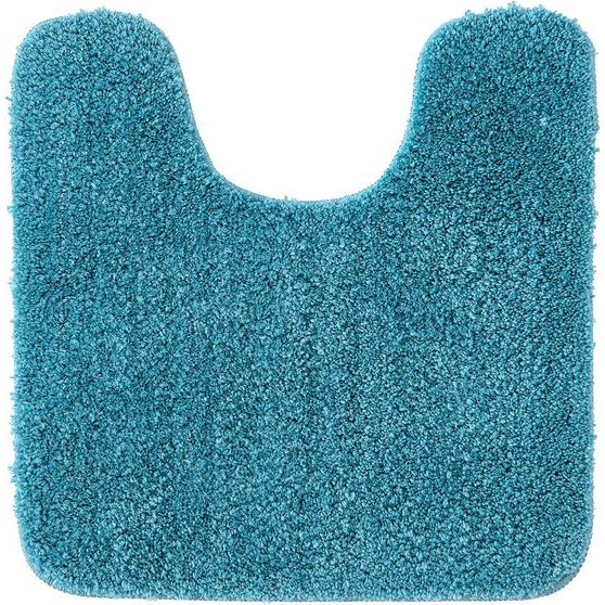 Badmat, wc-mat, voetmat, hal, 1 stuk, U-vormig, decoratiemat, antislip, absorberend, voor woonkamer, badkamer, toilet, 45 x 45 cm, blauw-groen