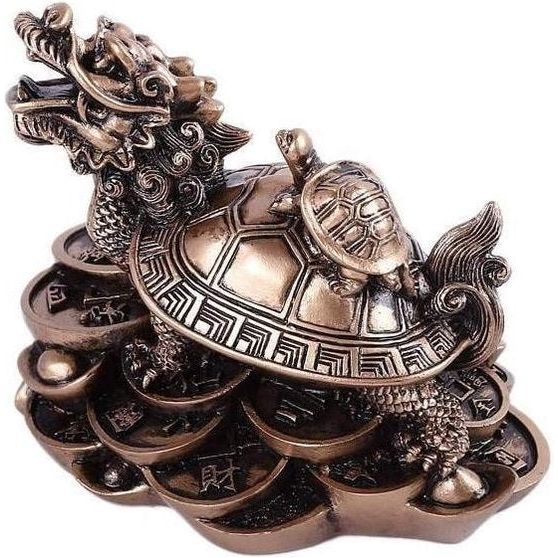 Drakenschildpad, Ivoor - Veel geluk, succes en bescherming, goud