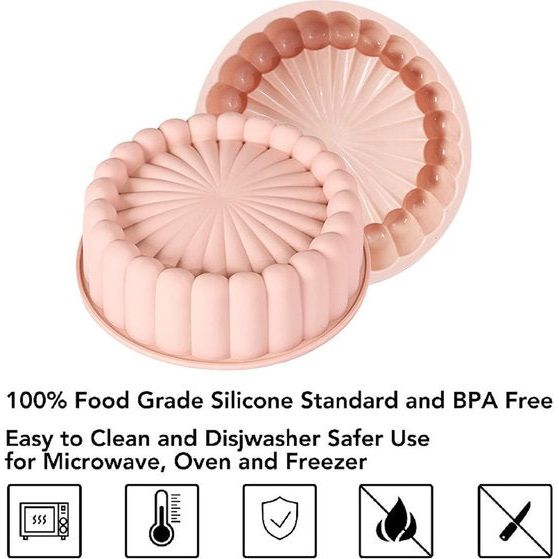 Bakken Siliconen 6 Inch Ronde Cake Pan Bakvorm BPA Gratis Non-Stick Bakvormen Pan (Willekeurige Kleur Bakken Siliconen 6 Inch Ronde Cake Pan Bakvorm BPA Gratis Non-Stick Bakvormen Pan (Willekeurige Kleur