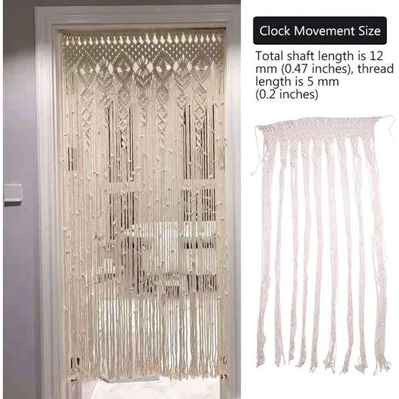 Macramé wandkleed geweven wandtapijt, macramé, deur, gordijn, ruimteverdeler, macramé, gordijn, bruiloft, boho, wanddecoratie