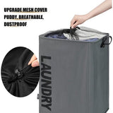 Grote opvouwbare wasmanden met wielen, opvouwbare waszakken, kledingtas