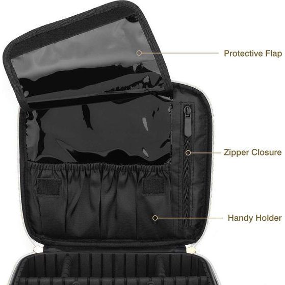 Make-uptasje, organisator van make-uptasjes, professionele make-uptasje, make-uptasje, draagbare make-uptasje, damesreistas met verstelbare verdeler, make-uptasje, opbergtas