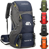 50 liter, heren en dames, trekkingrugzak, ultralicht, opvouwbare reisrugzak, wandelrugzak, grote klimmen, dagrugzak voor reizen, bergbeklimmen, kamperen, outdoor, reizen, sport