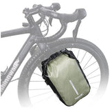 Fietstas, bagagedragertas, waterdicht, fietstas voor bagagedrager, zadeltas 6 l, schoudertas, laptopbagagedrager, professionele fietsaccessoires, groen