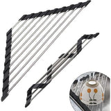 gootsteenorganizer voor servies is gemaakt van hoogwaardig 201 roestvrij staal, dat sterk belastbaar, niet gemakkelijk te vervormen of te breken, duurzaam en roestvrij