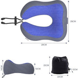 Aeroplane Neck Pillow, Travel Pillow Car Made of Memory Foam with Velvety Soft Cover, Adult Neck Pillow for Travel, Camping, Office and Home (Dark Blue)