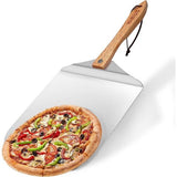 Aluminium pizzaschep, opvouwbare handgreep, pizzaschuiver voor de keuken, barbecue, bakken van zelfgemaakte pizzabrood (30,5 x 35,5 cm)