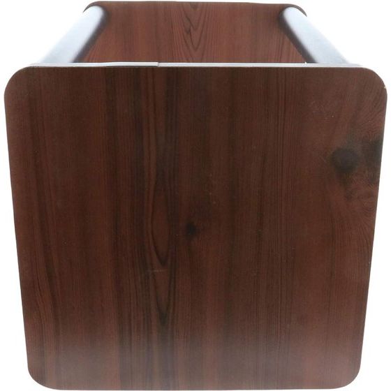 Bijzettafel, hout, donkere kersen/zwart, 34.04 x 34.04 x 50.8 cm