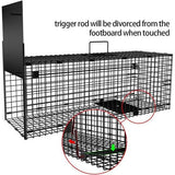 Garden Home Living val 78 x 26 x 29 cm groot als dierenval marterval kattenval vossenval muizenval met valdeur