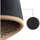 Keukentapijt wasbaar antisliptapijt loper jute imitatieweefsel keukenmat keukenloper vuilvangmat keuken- en eetkamerset natuurrubber achterkant 44 x 75 + 44 x 120 cm