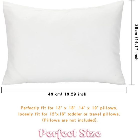 2-pack baby-kinderkussenslopen Peuterkussensloop Reiskussensloop Zacht Ademend Envelopstijl voor jongens Meisjes Beddengoed 49x36cm Machinewasbaar (wit)