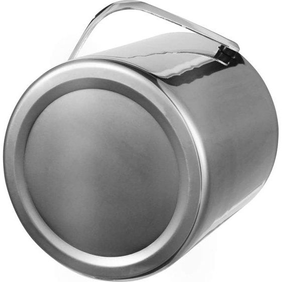 IJsemmer, roestvrij stalen ijsemmer met dubbele isolatie, ijsemmer voor cocktailbar, incl. ijsemmer, tang, deksel, ijsnooster, duurzame koude opslag voor wijn, bier