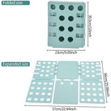 Kledingvouwplank, kledingmap, wasvouwplank, overhemdenmap, T-shirtvouwhulp, kleding voor volwassenen, broeken, wasgoed-T-shirtorganizer, Nordic Green