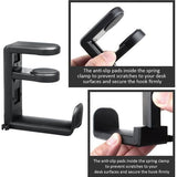 Koptelefoonstandaard Koptelefoonhouder met 360° draaibare en in hoogte verstelbare koptelefoonhouder Gaming-headsetstandaard met kabelklem voor alle Bluetooth-headset-koptelefoons Kinderen