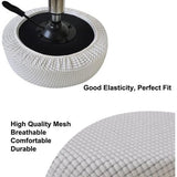 Krukhoes rond 30-40cm Luxe stof, rekbaar, kreukvrij, wasbaar, stofdicht, zacht en duurzaam, transformeert de ontlasting in seconden (2, wit)