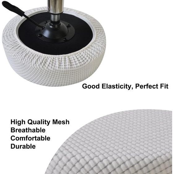 Krukhoes rond 30-40cm Luxe stof, rekbaar, kreukvrij, wasbaar, stofdicht, zacht en duurzaam, transformeert de ontlasting in seconden (2, wit)