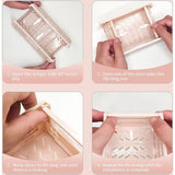 Klapdoos, 6 stuks klapkisten, opbergmanden, draagbare opbergdozen, kleurrijke opbergdoos, geschikt voor keuken, badkamer, kantoor, slaapkamer, klaslokaal (15 x 10 x 5,8 cm)