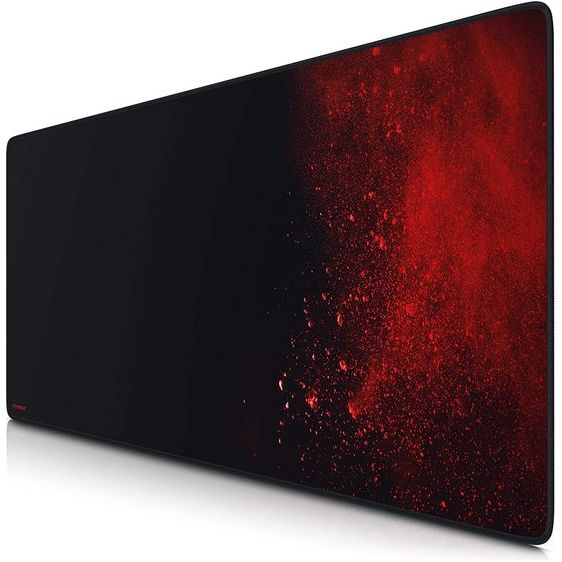 XXL Speed Gaming Muismat, Titanwolf, 900 x 400 mm, XXL Muismat, groot formaat, verbetert precisie en snelheid, wasbaar, voor Microsoft Logitech Muis en toetsenbord