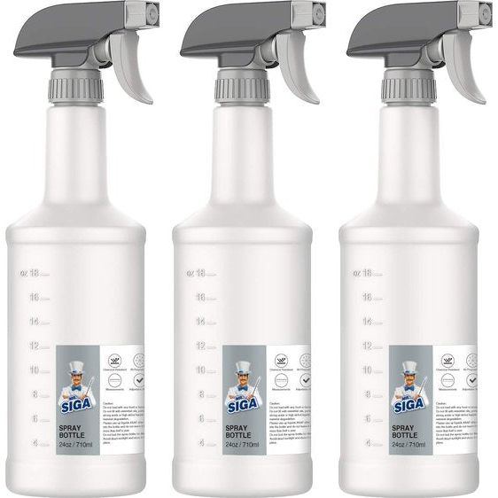 Spray Fles Verneveling Water Spray Fles Verstelbare Mist Spray Fles Strijken voor Planten Kappers Keuken Bakken Herbruikbare 3-Pack 710ml