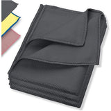 Raamdoek streepvrij, premium microvezel glasdoek (3 stuks, 60 x 40 cm, antraciet/donkergrijs) glazen poetsdoeken autodoek voor binnen en buiten